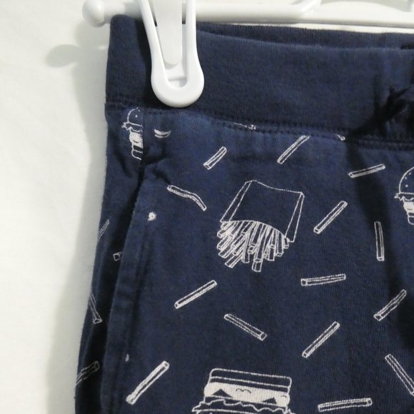 BABY GAP burgers and fries pajama pants with pockets and drawstring waistband - Picture 4 of 14